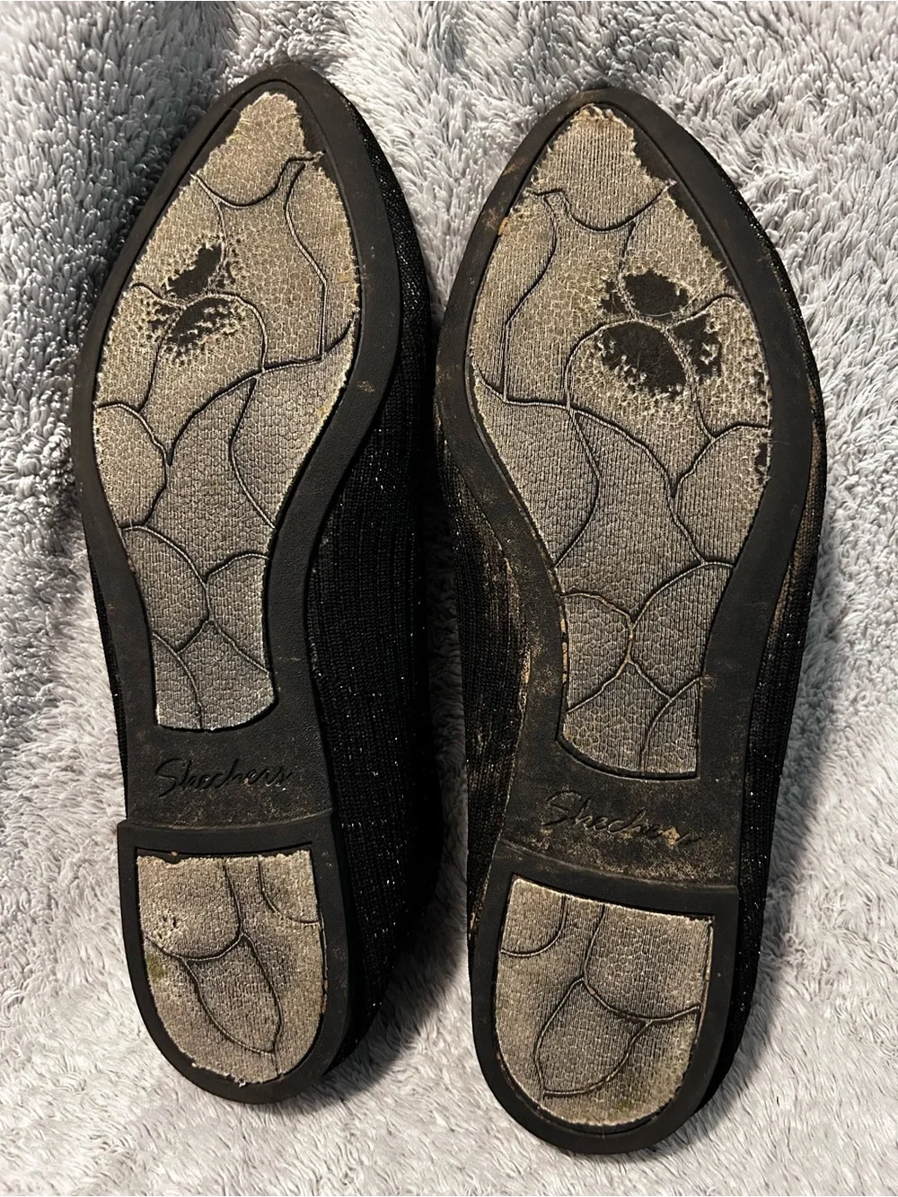 Skechers sparkly pointed toe flats